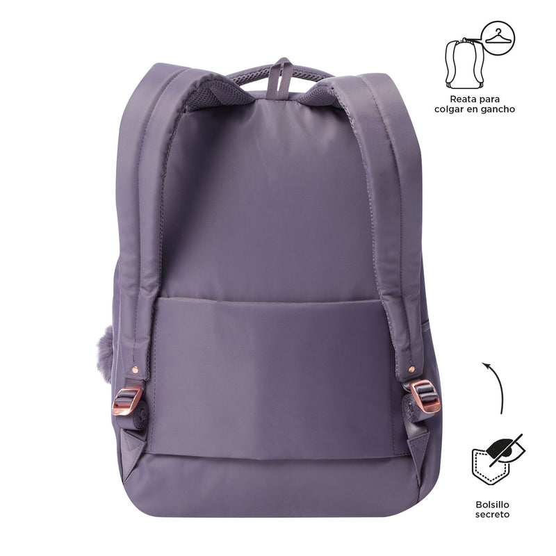 Mochila Ejecutiva Porta PC 14" Adelaide 2 2.0 Morado Mujer