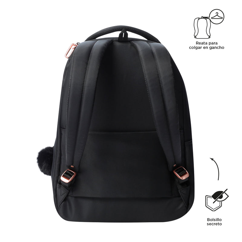 Mochila Ejecutiva Porta PC 14" Adelaide 2 2.0 Negra Mujer