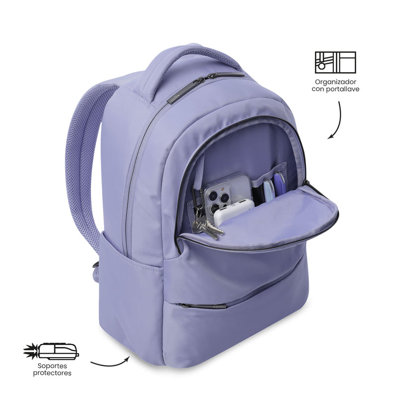 Mochila ejecutiva para  PC 14" Adelaide 2 2.0 Morado Mujer