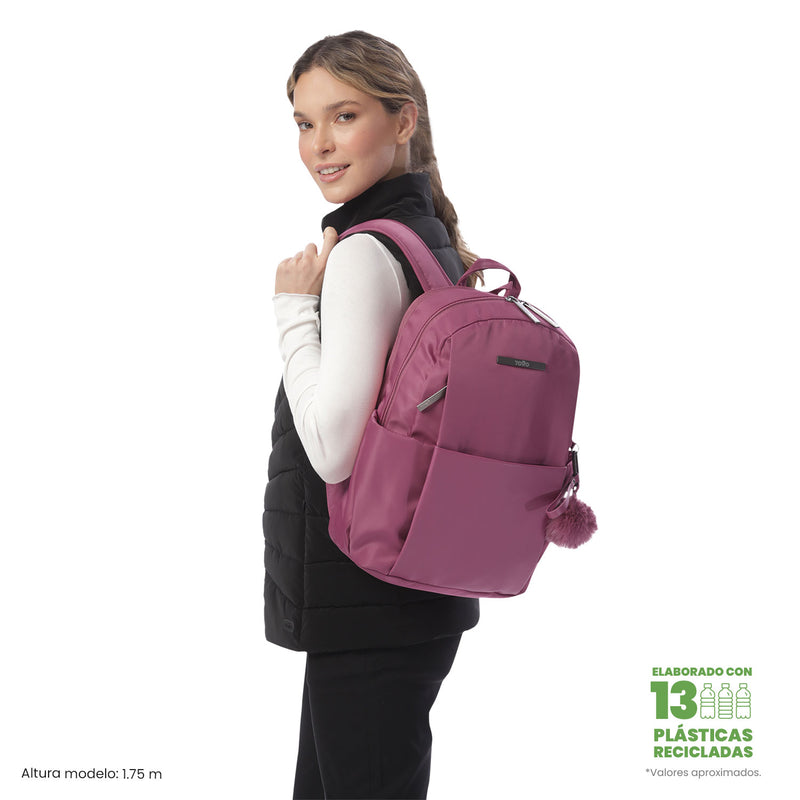 'Mochila Ejecutiva Porta PC 14" Adelaide 2 2.0 Rosado Mujer