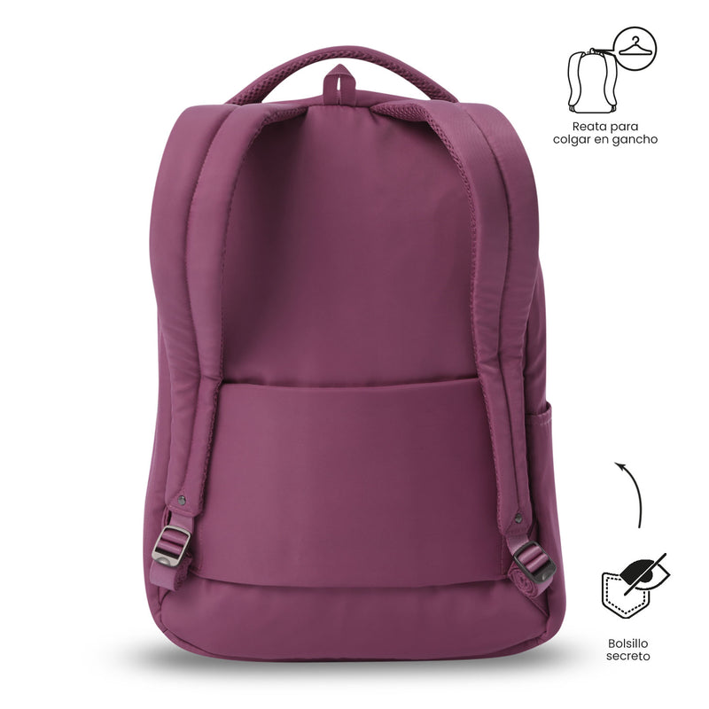 'Mochila Ejecutiva Porta PC 14" Adelaide 2 2.0 Rosado Mujer