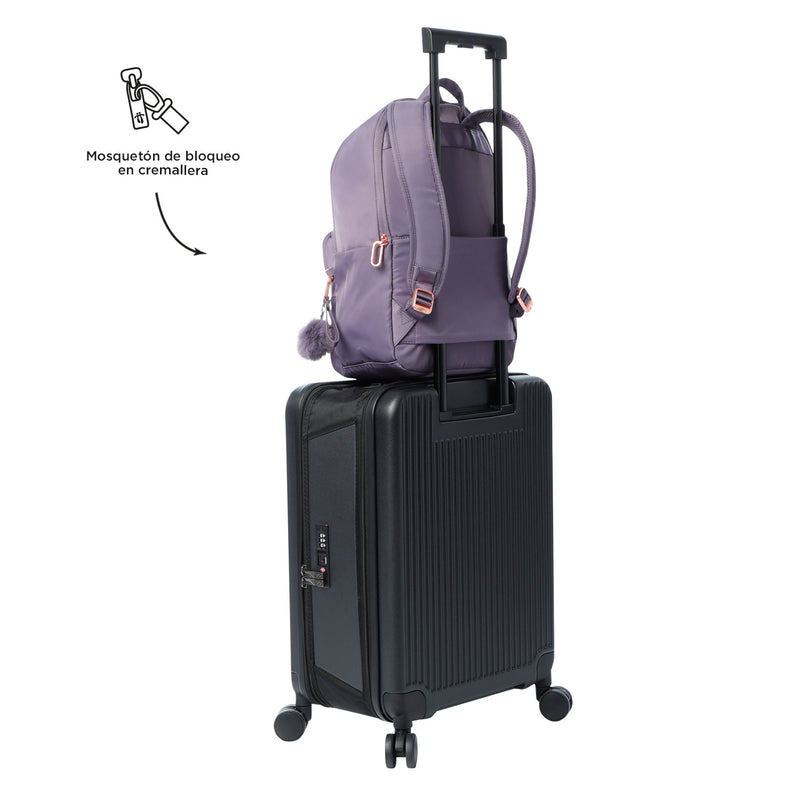 Mochila Ejecutiva Porta PC 14" Adelaide 3 2.0 Morado Mujer