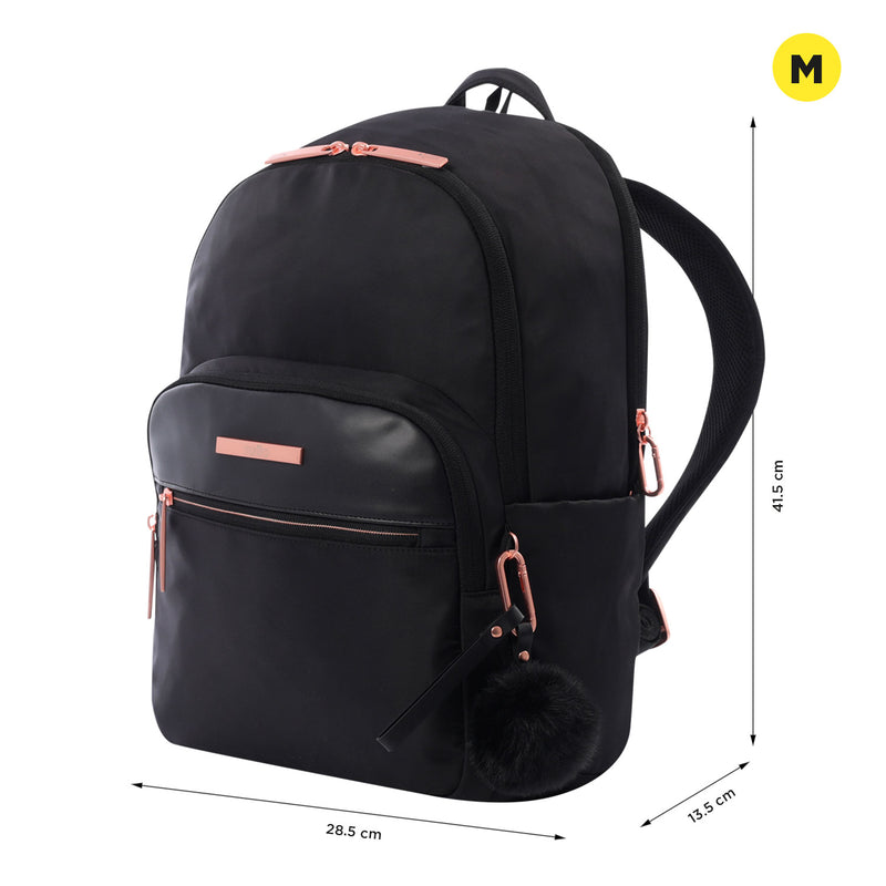 Mochila Ejecutiva Porta PC 14" Adelaide 3 2.0 Negra Mujer