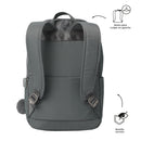 Mochila Ejecutivo Porta Laptop 14" Adelaide 3 2.0 Gris Mujer