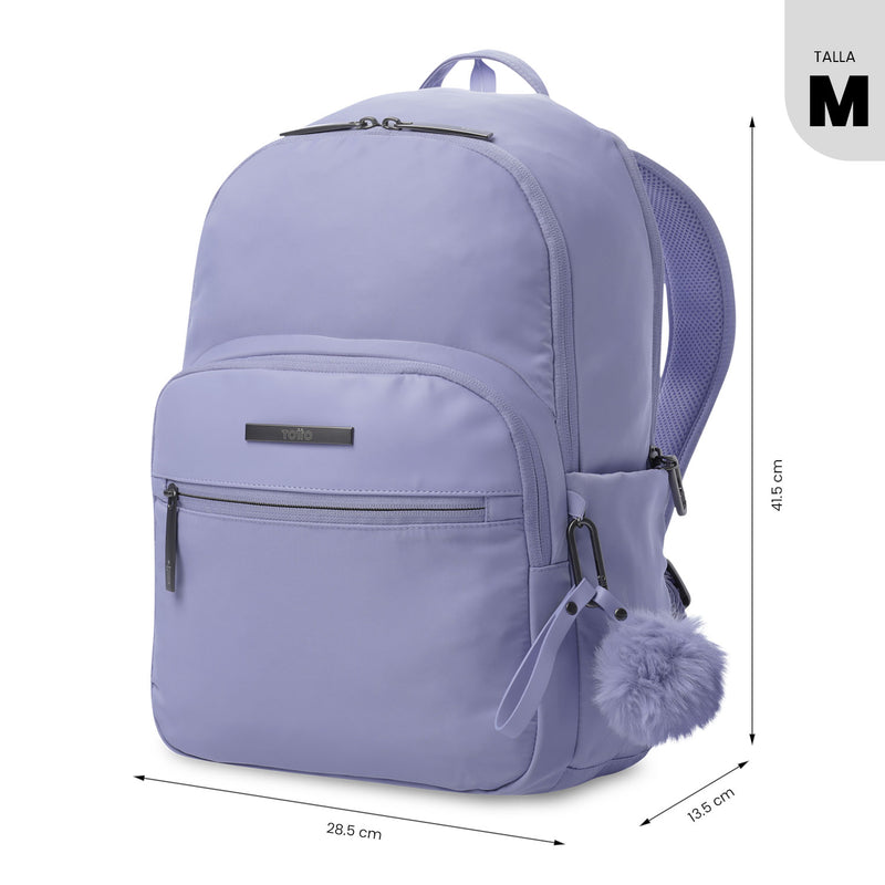 Mochila Ejecutiva Porta PC 14" Adelaide 3 2.0 Morado Mujer