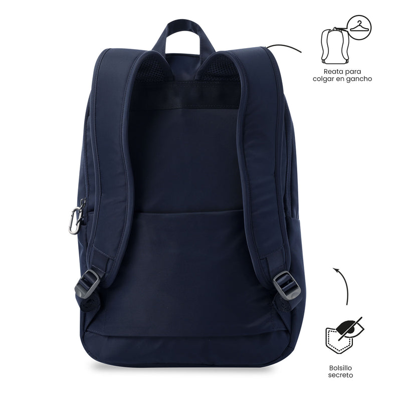 Mochila Ejecutiva Porta PC 14" Adelaide 3 2.0 Azul Mujer