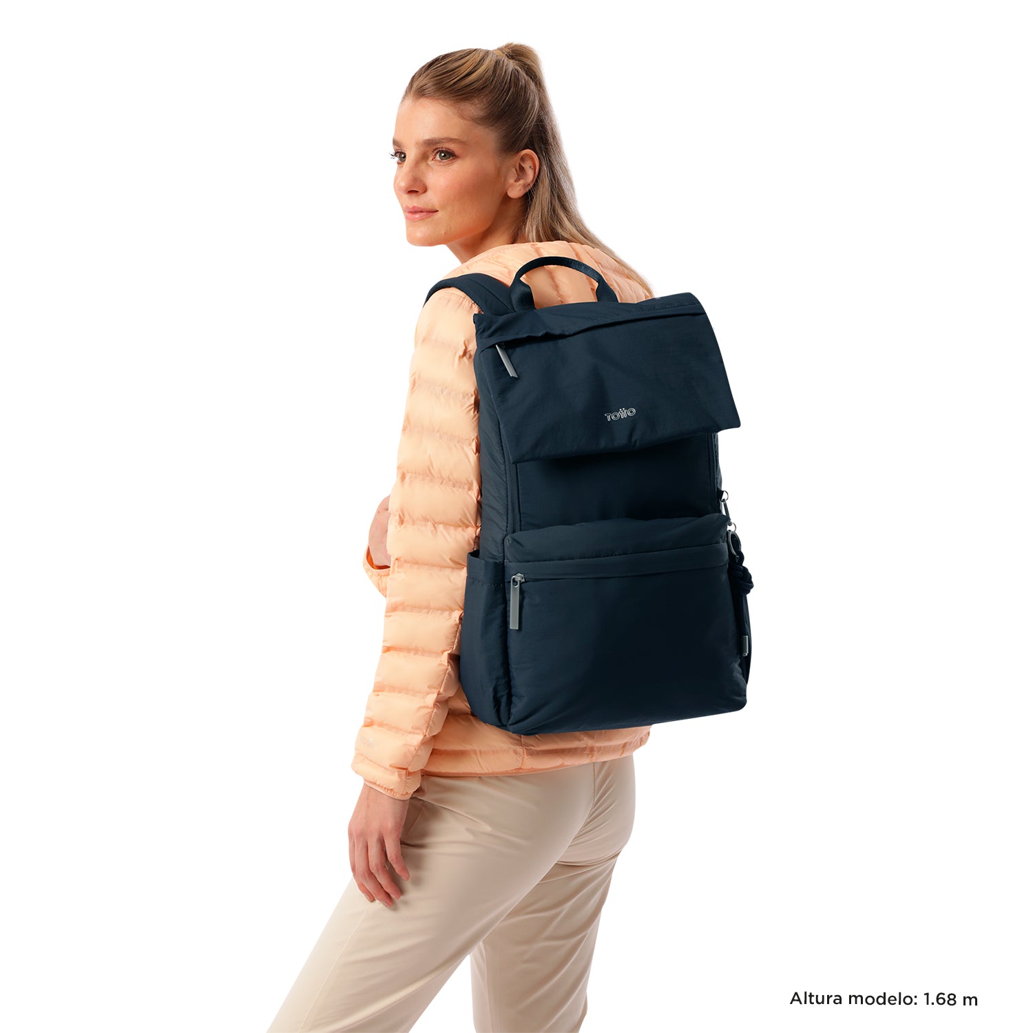 Mochila Porta Laptop 17" Mochila Ambar L Azul Mujer