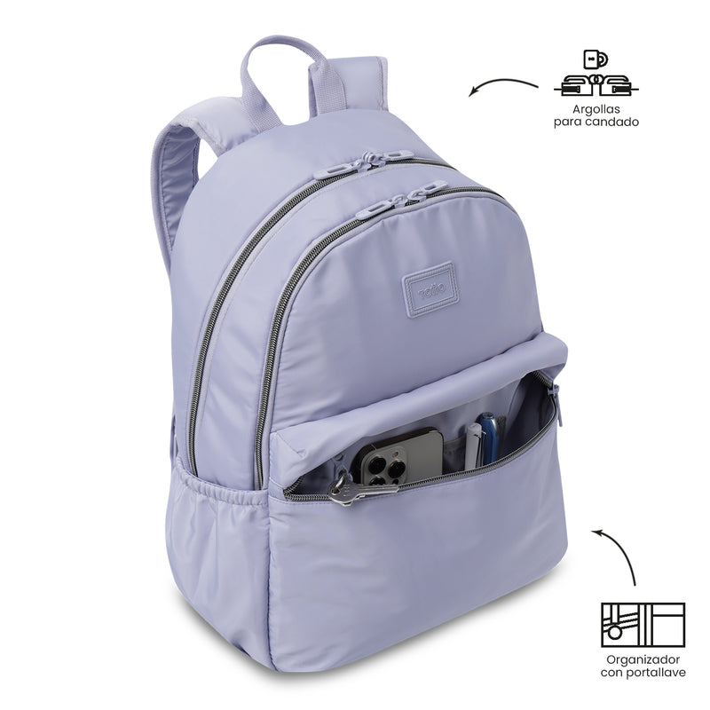 Mochila Ejecutiva Porta PC 13" Aynatto 2.0 Morado Mujer