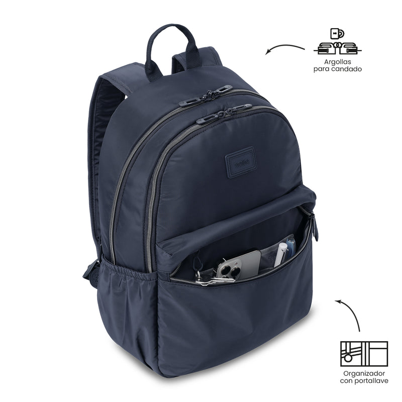 Mochila Ejecutiva Porta PC 13" Aynatto 2.0 Azul Mujer