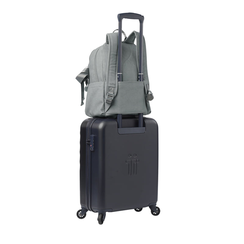 Mochila Porta Laptop 14" Bow Mediano Gris Mujer