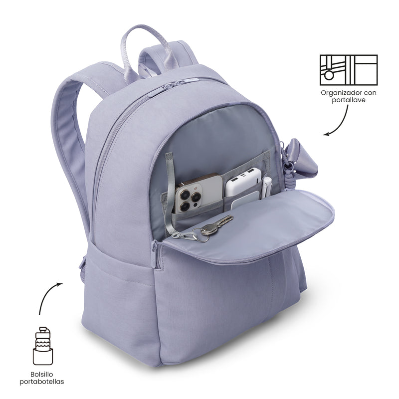 Mochila Ejecutivo Porta PC 14" Bow Morado Mujer