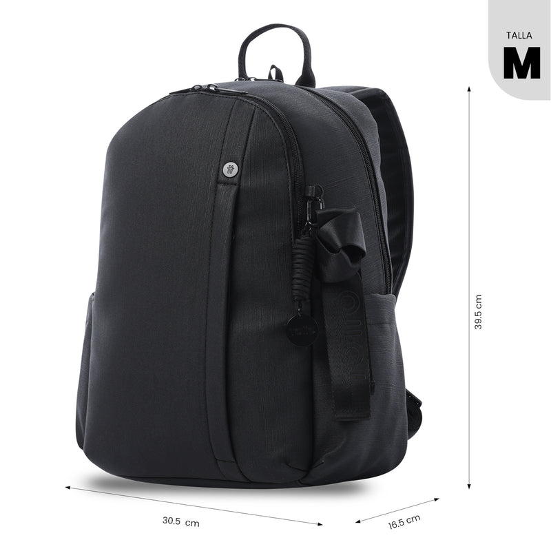 Mochila Ejecutiva Porta PC 14" Bow Negro Mujer