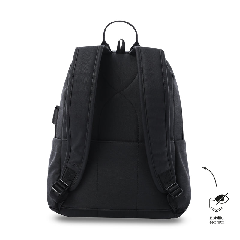 Mochila Ejecutiva Porta PC 14" Bow Negro Mujer