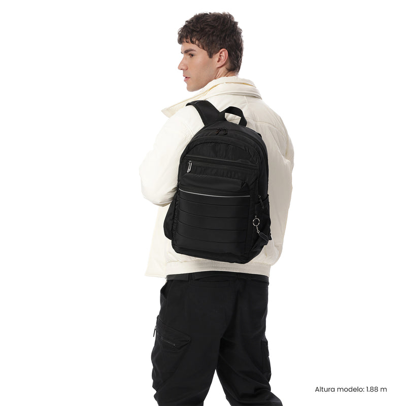 Mochila Universitaria Porta PC 14" Plaine 2.0 Negro Unisex