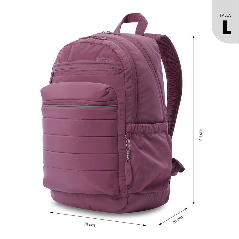 Mochila Universitaria Porta PC 14" Plaine 2.0 Rosado Mujer