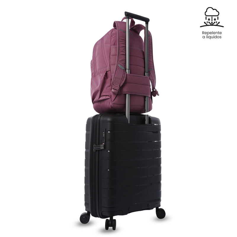 Mochila Universitaria Porta PC 14" Plaine 2.0 Rosado Mujer
