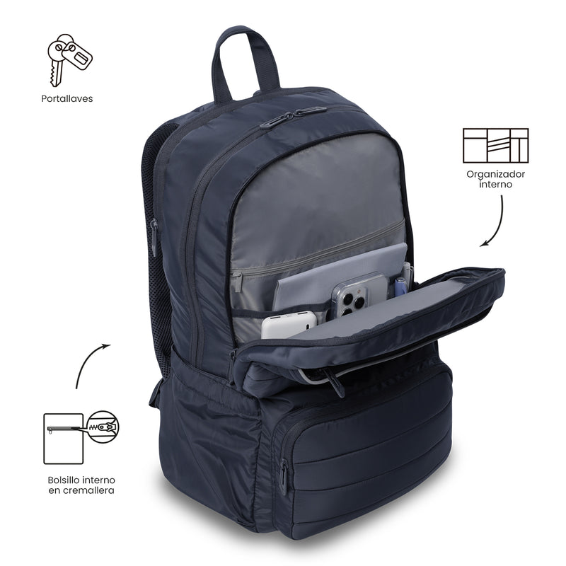 Mochila Universitaria Porta PC 16" Campus Azul Unisex