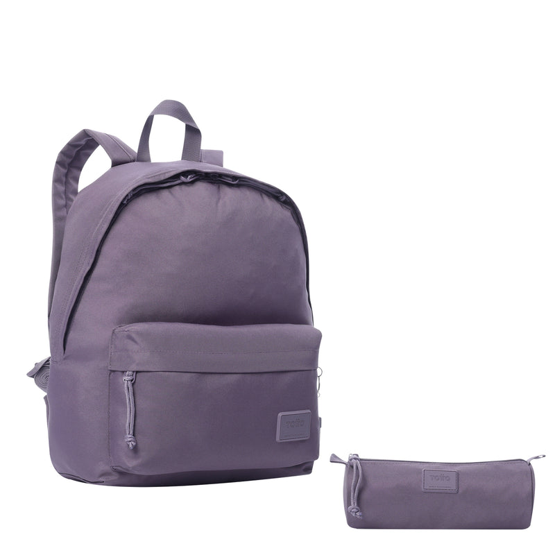 Maleta Para Colegio Pack X 2 + Multiuso Kalex Morado