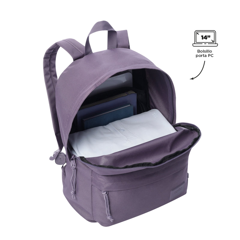 Maleta Para Colegio Pack X 2 + Multiuso Kalex Morado