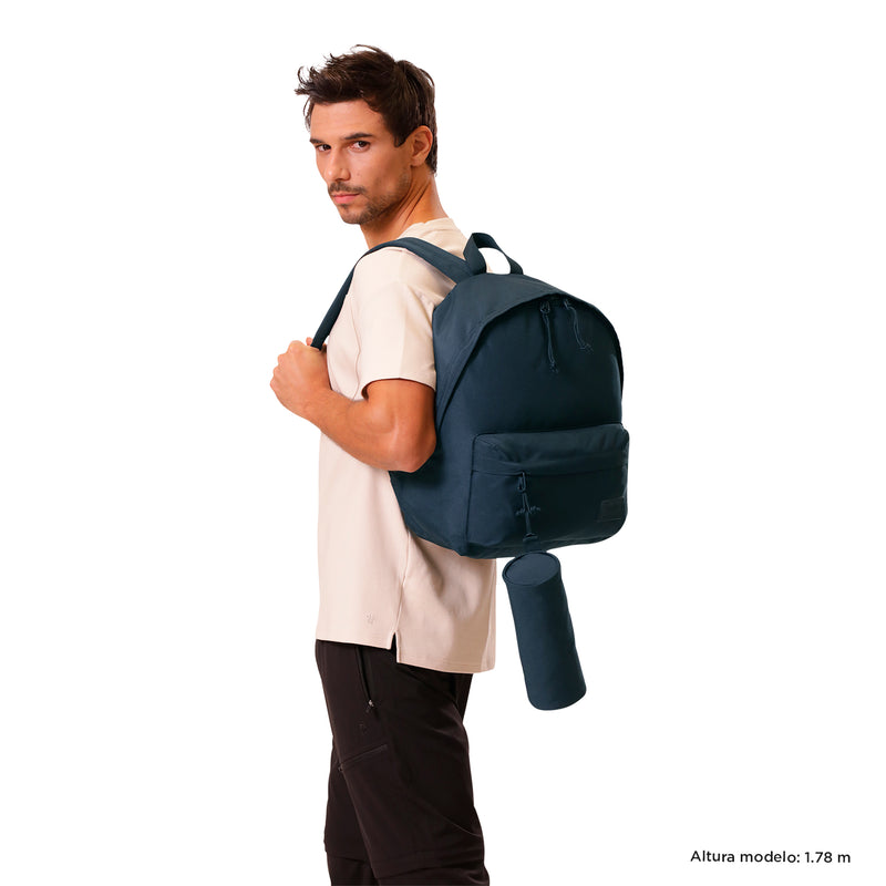 Mochila Para Colegio Pack X 2 + Multiuso Kalex Azul