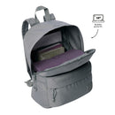 Mochila Escolar Pack X 2 + Cartuchera Kalex Gris