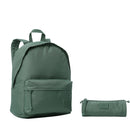 Mochila Escolar Pack X 2 + Cartuchera Kalex Verde