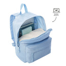 Mochila Escolar Pack X 2 + Cartuchera Kalex Azul