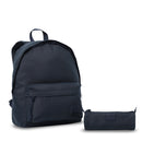 Combo Kalex X 2 Mochilas Porta PC 14 " + Cartuchera Azul Unisex