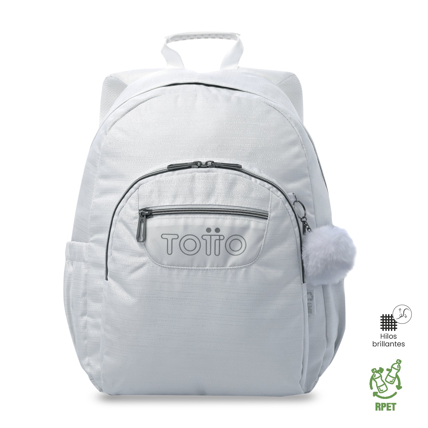 Mochila Juvenil Acuarela Neo Grande Blanco