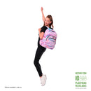 Mochila  Escolar Acuarela Glitter  Rosado