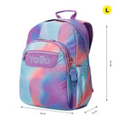 Mochila Escolar Acuarela Glitter Morada