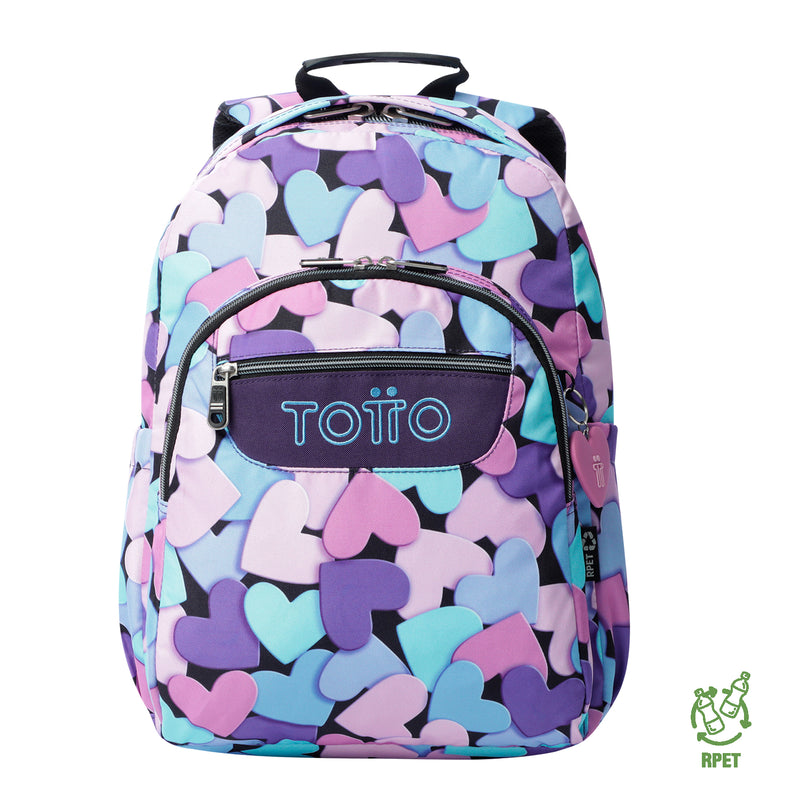 Mochila para colegio Acuarela Azul