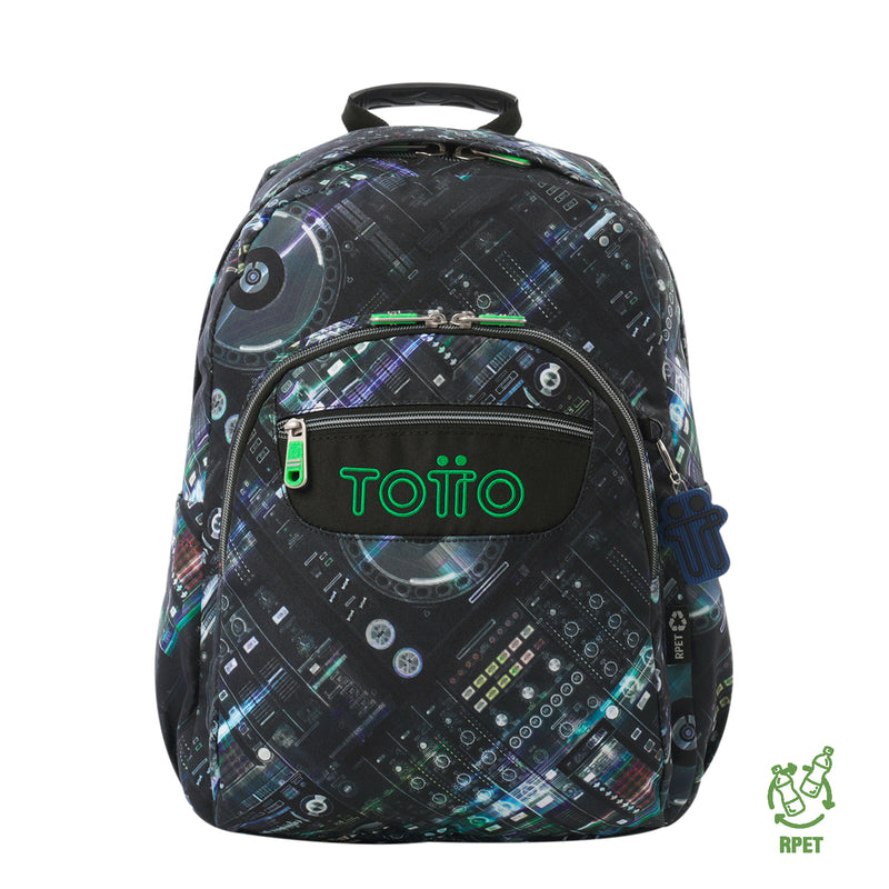 Mochila para colegio Acuarela Negra