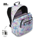 Mochila Juvenil Acuarela Glitter Grande Azul