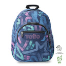 Mochila Juvenil Acuarela Grande Azul