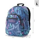 Mochila Juvenil Acuarela Grande Azul