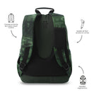 Mochila Juvenil Acuarela Grande Verde