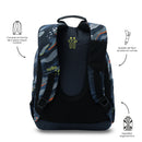 Mochila Juvenil Acuarela Grande Azul