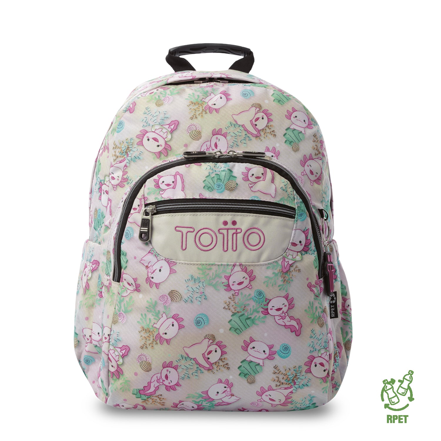 Mochila Juvenil Acuarela Grande Blanco