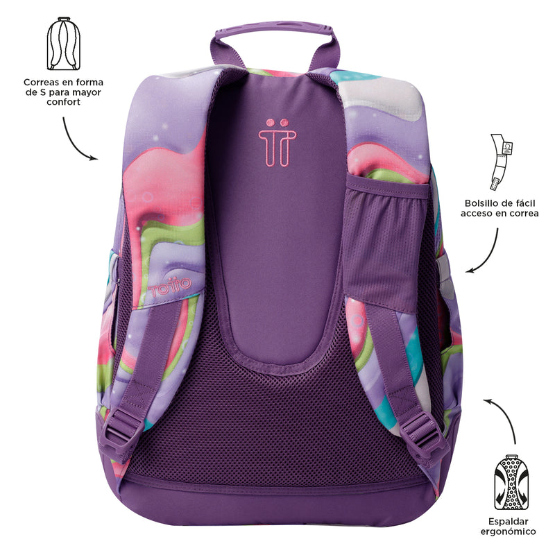 Mochila para colegio Rayol Morada