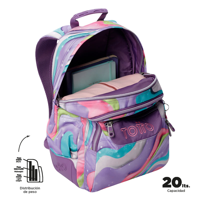 Mochila para colegio Rayol Morada