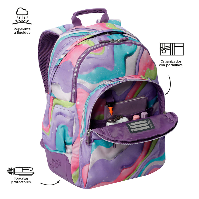 Mochila para colegio Rayol Morada