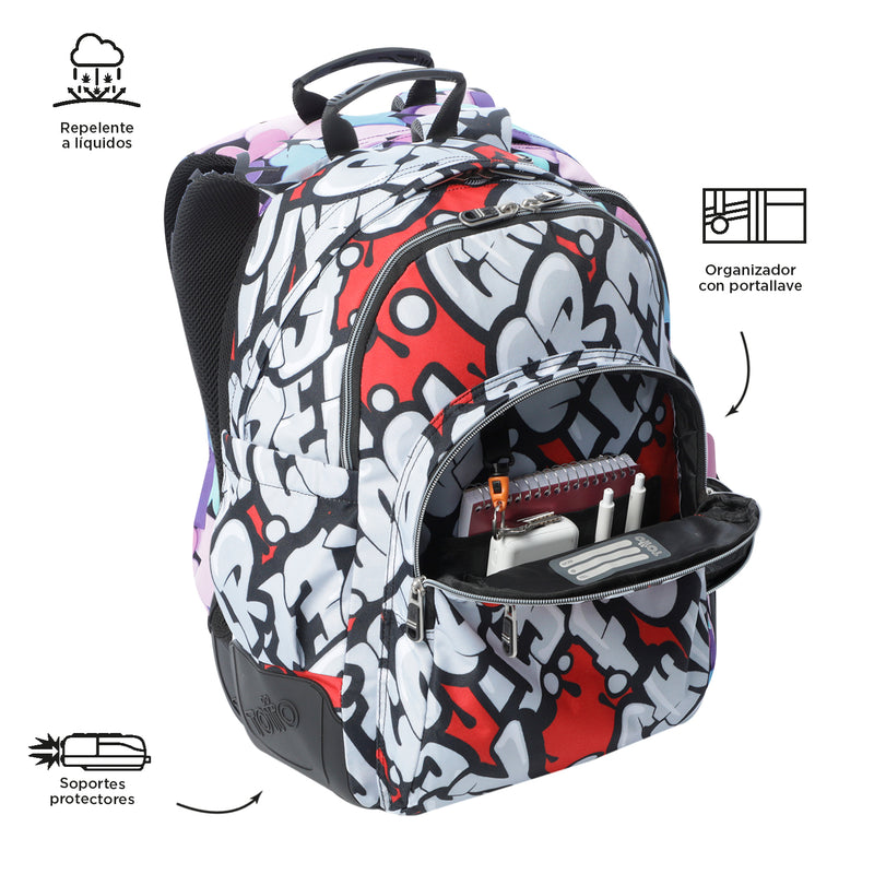 Mochila para colegio Rayol Roja