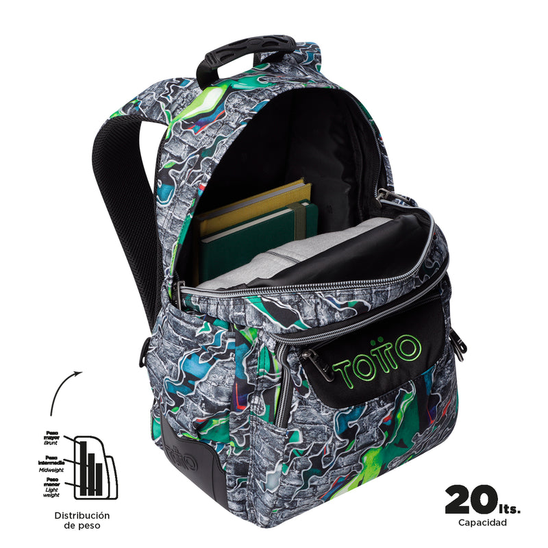 Mochila para colegio Rayol Gris