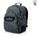 Mochila Juvenil Rayol Grande Gris