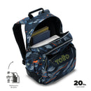 Mochila Juvenil Rayol Grande Azul