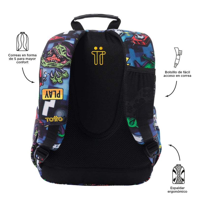 Mochila para colegio Gommas Azul