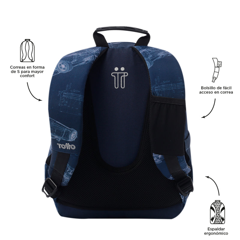 Mochila para colegio Gommas Azul