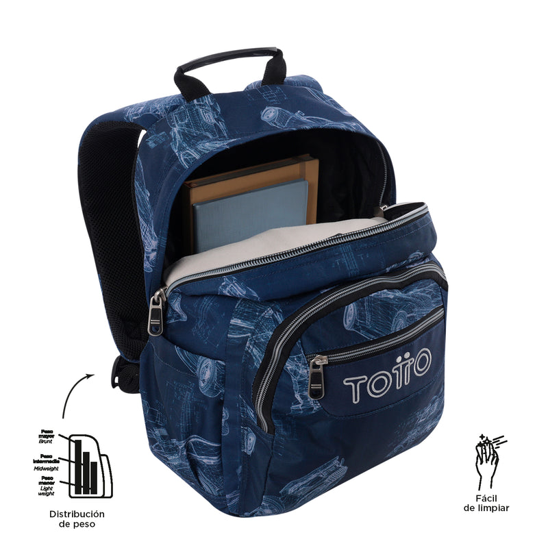 Mochila para colegio Gommas Azul