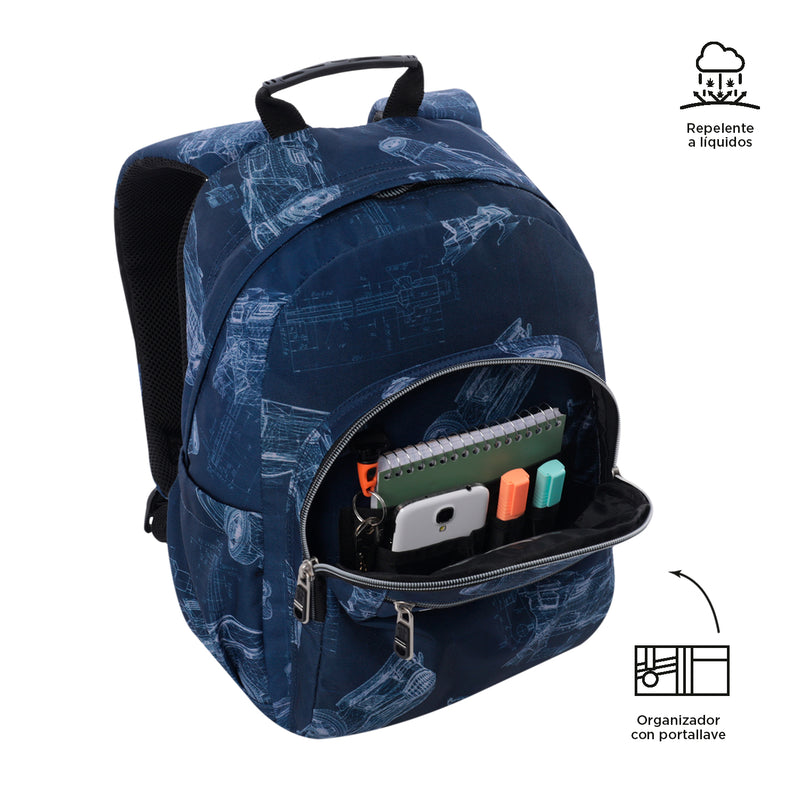 Mochila para colegio Gommas Azul